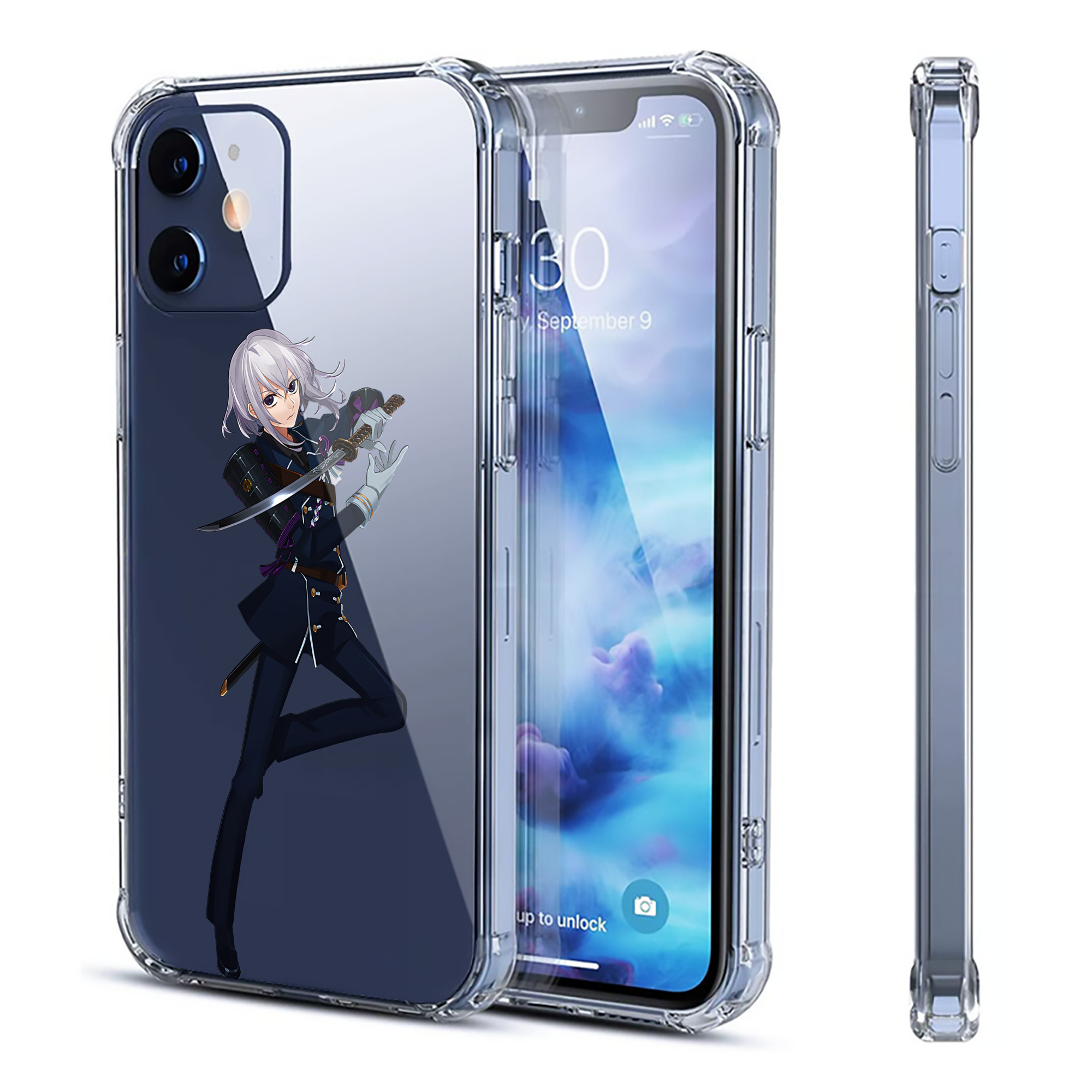 （画像用） 刀剣乱舞 Touken Ranbu 【iPhone 12シリーズ対応】透明スマホケース（クリアソフトケース）
